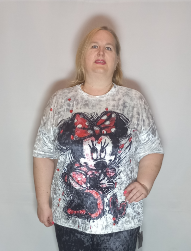 Туника велюр "Мини Маус" (Корея, разные  фабрики) — размеры ЕДИНЫЙ