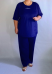Брюки синие (Smart-Woman, Россия) — размеры 64-66, 68-70, 72-74, 76-78, 80-82