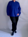 Джемпер синий/василек (Smart-Woman, Россия) — размеры 56-58, 64-66, 68-70, 72-74, 76-78, 80-82