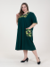 Платье "Сусанна" (ПГ-016) темно-зеленый (Россия) — размеры 66, 68, 70, 72, 74