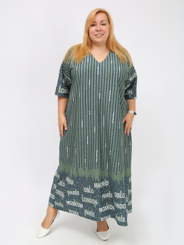 Платье (548Б) хаки (Иваново, Россия) — размеры 70