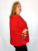 Туника 9211-7 (красный) Туника 9211-7 (красный) (Китай, Yalina) — размеры 8 xl