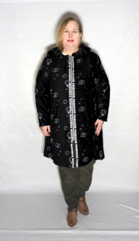 Кардиган-ветровка "FASHION"  (рисунок на черном)